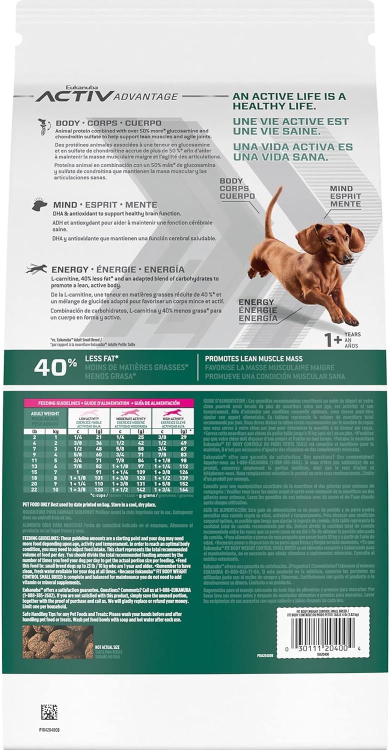 Eukanuba Control De Peso Adultos Razas Pequeñas 6 Kg.
