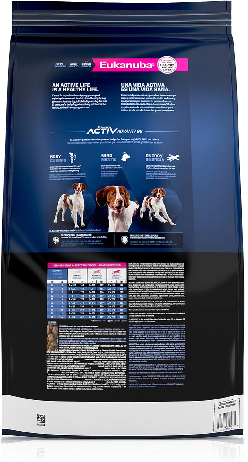 Eukanuba Senior Razas Medianas 13Kg.
