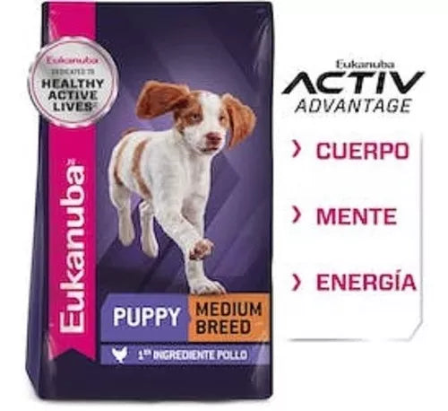 Eukanuba Perro Cachorro Raza Mediana 13Kg.