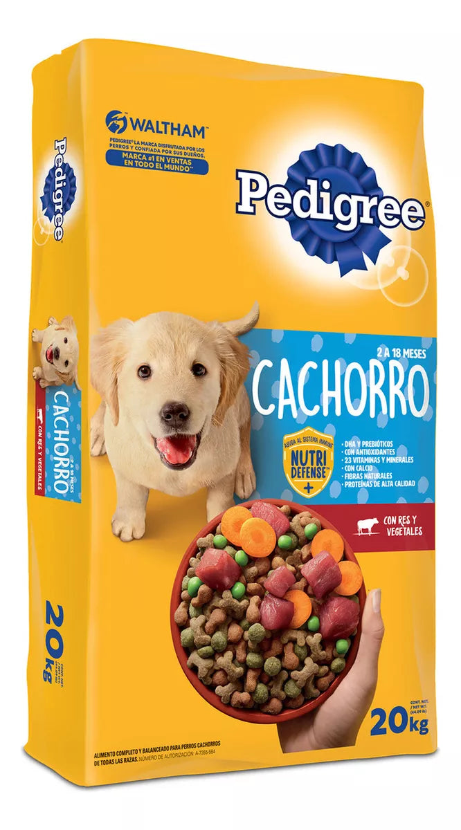 Pedigree Cachorros 20 Kg.