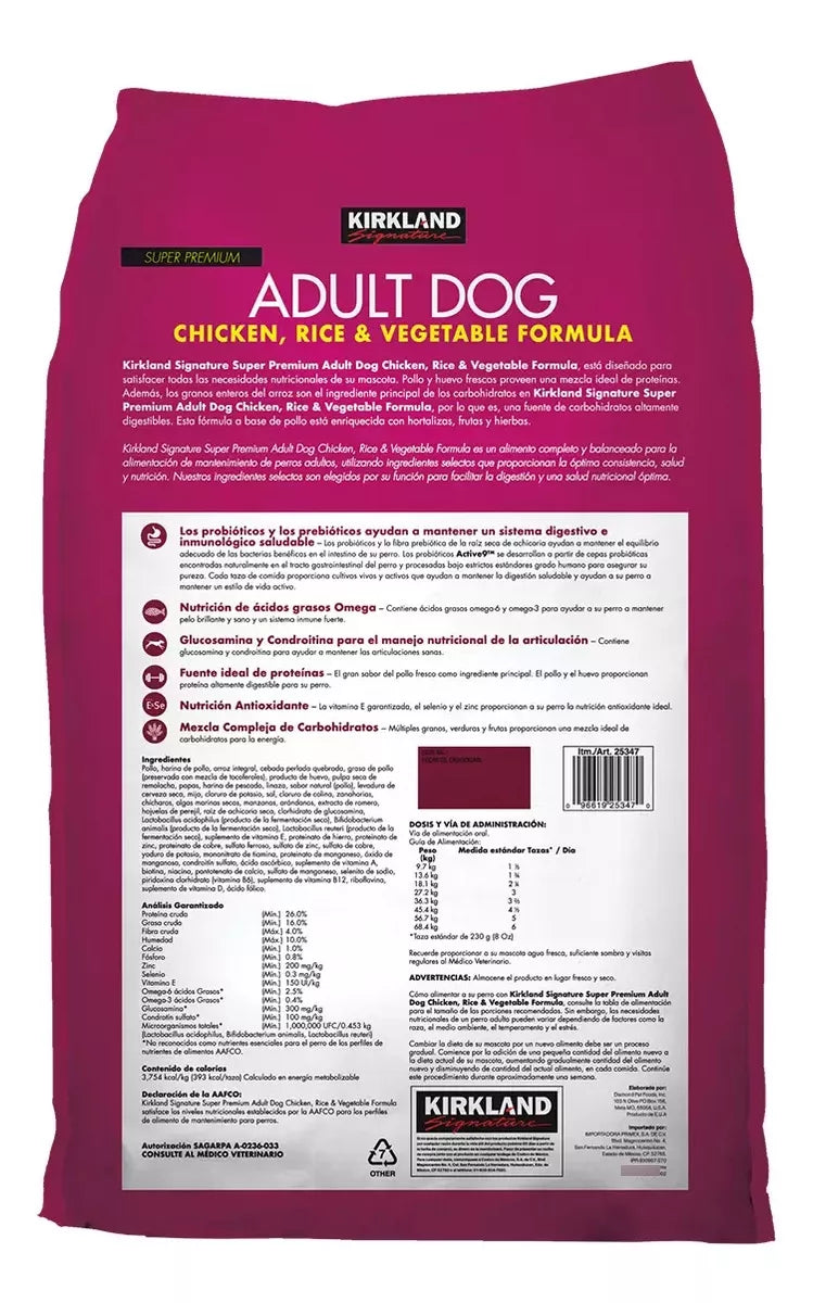Kirkland Signature Pollo/arroz 18.1 Kg.