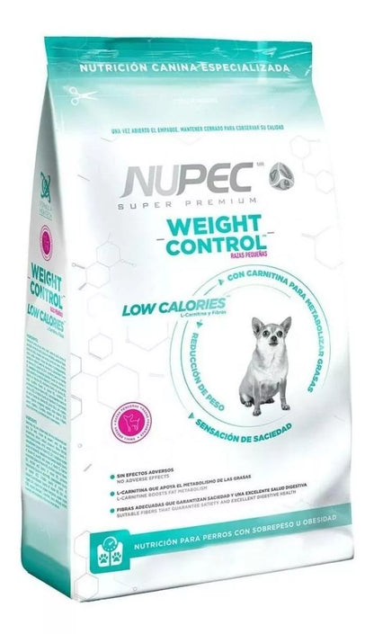 Nupec Weight Control Perro Adulto Razas Pequeñas 8Kg.