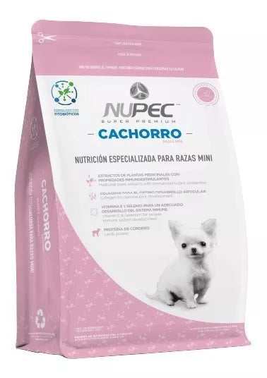 Nupec Nutrición Especializada Para Perro Cachorro Razas Mini 3Kg.