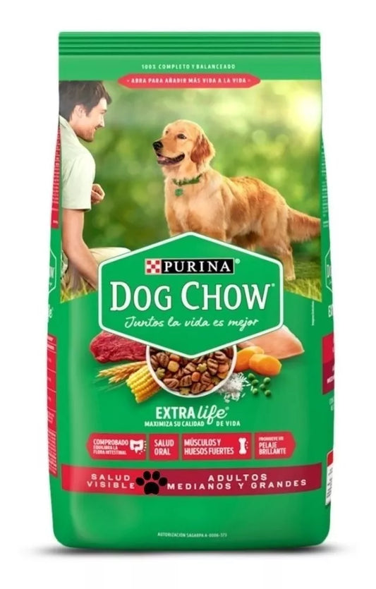 Dog Chow Adulto Razas Grandes Medianas 25Kg.