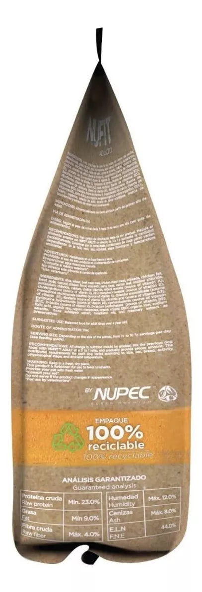 Nufit Premium Para Perro Adulto Todos Los Tamaños 25Kg.