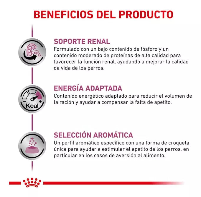 Royal Canin Veterinary Diet Alimento Seco Soporte Renal S 8Kg.