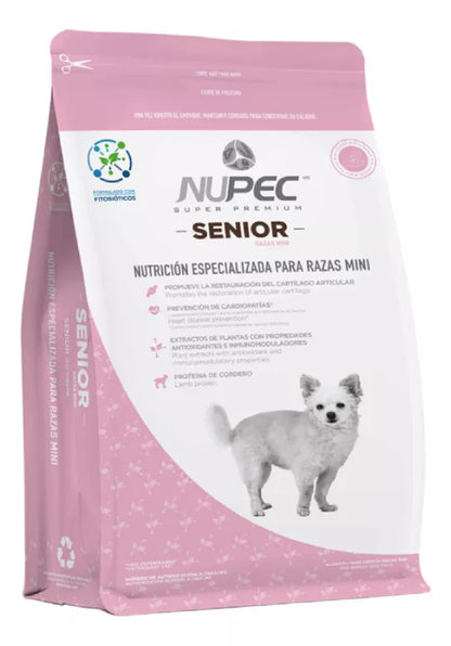Nupec Nutrición Especializada Para Perro Senior Razas Mini 3Kg.
